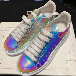 Alexander mcqueen sneakers women “iridescent”  38.5